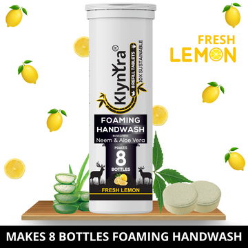 Foaming Handwash Tablet with Neem & Aloe Vera - Refill Pack - Fresh Lemon