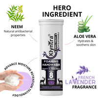 Foaming Handwash Tablet with Neem & Aloe Vera - Starter Kit - French Lavender