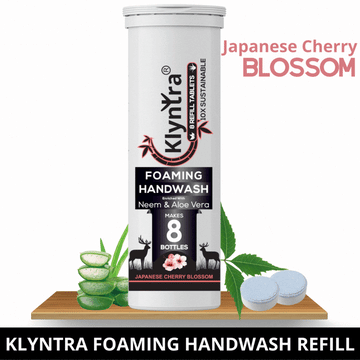 Foaming Handwash Tablet with Neem & Aloe Vera - Refill Pack - Japanese Cherry Blossom
