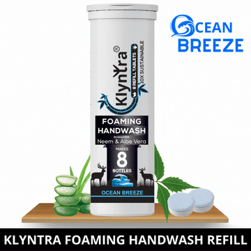 Foaming Handwash Tablet with Neem & Aloe Vera - Refill Pack - Ocean Breeze
